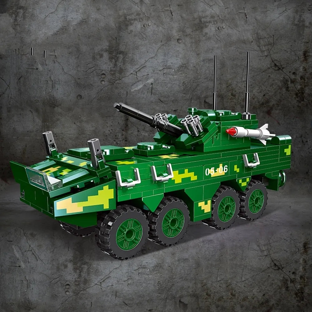 Building Blocks Military Type 09 Armored Infantry Fighting Vehicle Bricks Toy - 2