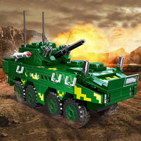 Thumbnail for Building Blocks Military Type 09 Armored Infantry Fighting Vehicle Bricks Toy - 4