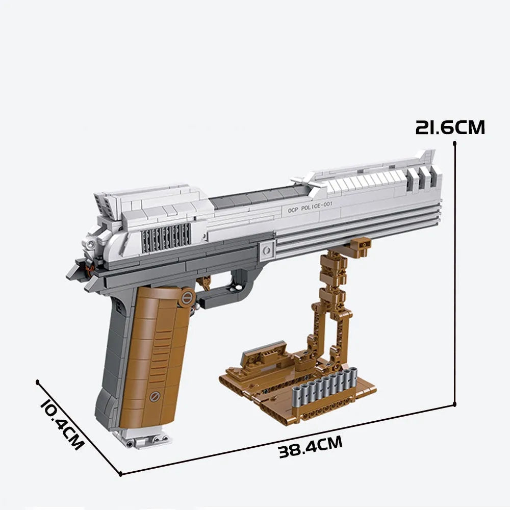 Building Blocks Tech Weapon MOC Beretta Auto-9 Pistol Gun Bricks Toy - 6