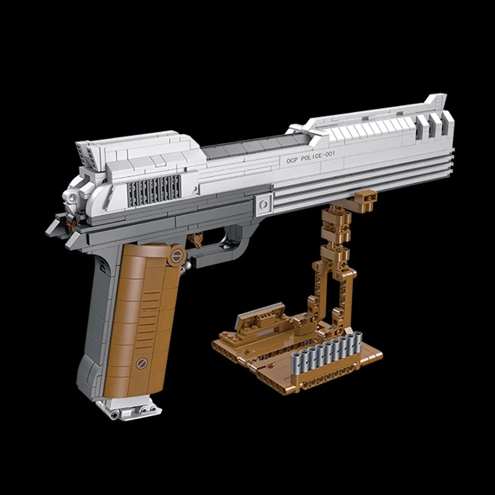 Building Blocks Tech Weapon MOC Beretta Auto-9 Pistol Gun Bricks Toy - 8