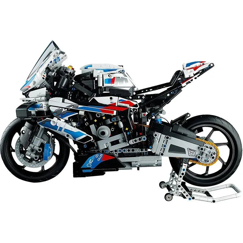 Tech MOC BMW M1000RR Racing Motorcycle Bricks Toys BM001