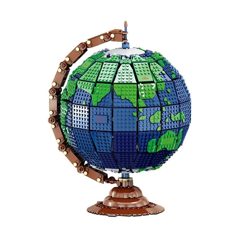 MOC Creator Expert Earth Globe World Map Bricks Toy 031001