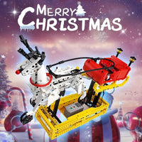 Thumbnail for Building Blocks Motorized Santa Claus Reindeer Elk Bricks Toy - 4