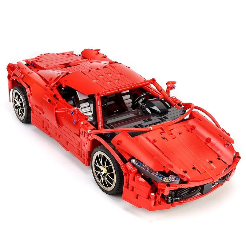Moc RC Motorized 488 Red Spider Racing Car Bricks Toy 13048