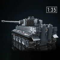 Thumbnail for Building Blocks MOC WW2 Motorized RC Heavy Tiger Battle Tank Bricks Toy - 3