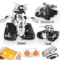 Thumbnail for Building Blocks Tech Motorized APP RC Transport Robot Bricks Toy 15046 - 3