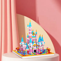 Thumbnail for Building Blocks MOC Experts Girls Pink Princess Castle MINI Bricks Toy 92031 - 5