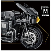 Thumbnail for Building Blocks High Tech MOC Classic City Motorcycle Bricks Toy - 4
