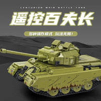 Thumbnail for Building Blocks Military RC Motorized Centurion Main Battle Tank Bricks Toy - 4