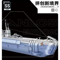 Thumbnail for Building Blocks Military WW2 MOC German Navy VIIC U - 552 Submarine Bricks Toy - 7
