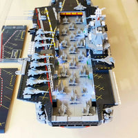 Thumbnail for Building Blocks Military WW2 MOC Liaoning Aircraft Carrier Bricks Toy - 3