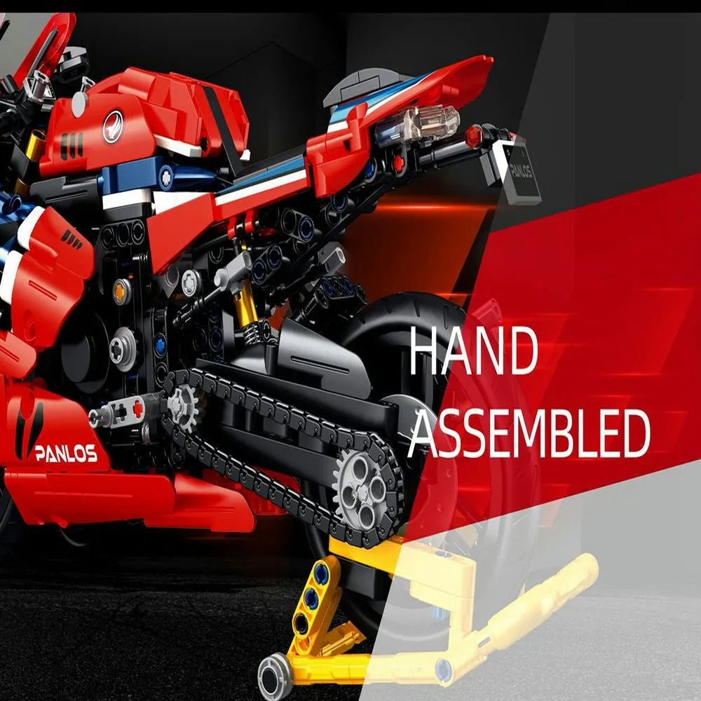 Building Blocks Tech MOC Honda CBR1000 RR Racing Motorcycle Bricks Toy - 3