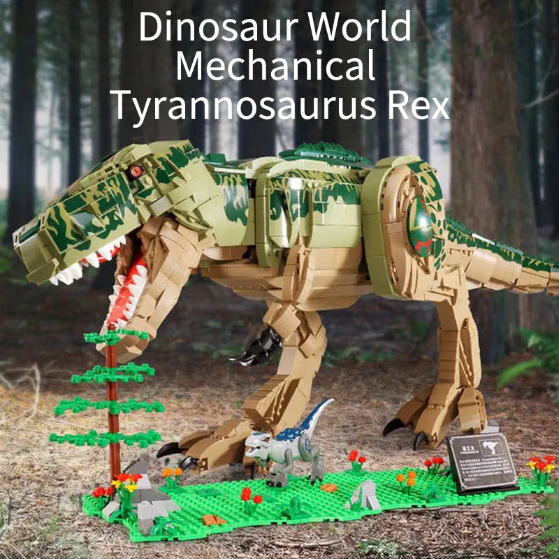 Building Blocks Jurassic Dinosaur World MOC Tyrannosaurus Rex Bricks Toy - 2
