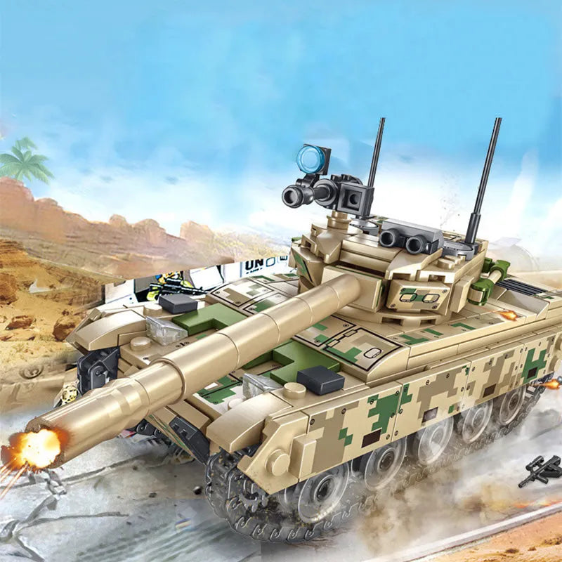 Building Blocks Military China Army VT - 4 Main Battle Tank Bricks Toy - 5
