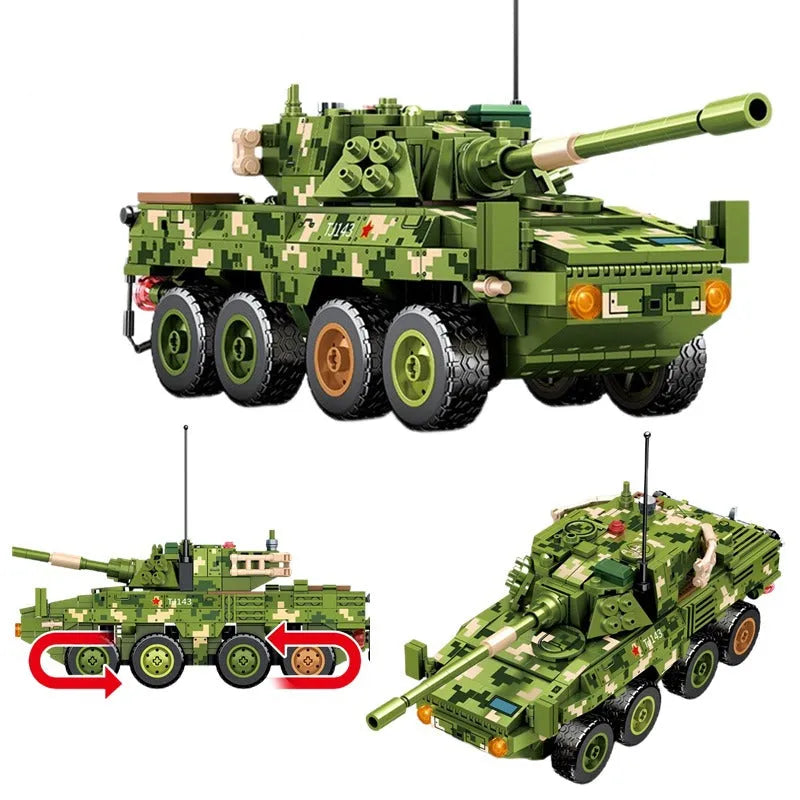 Building Blocks MOC Military WW2 ZTL - 11 Armored Assault IFV Bricks Toys - 6