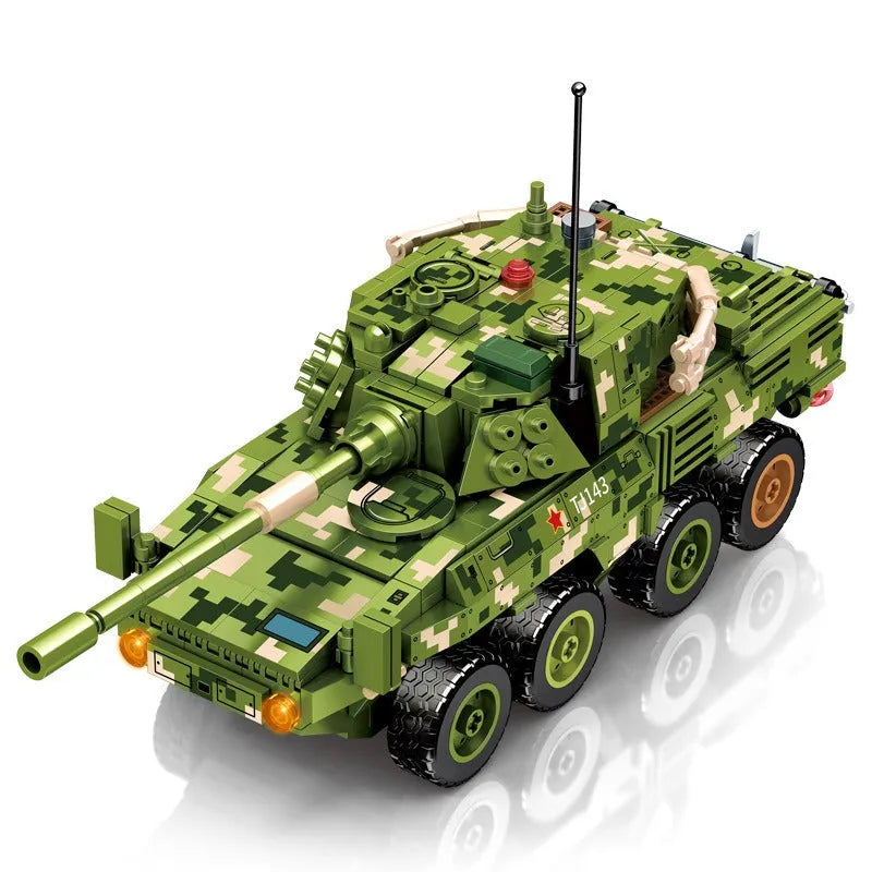 MOC Military WW2 Armored Assault Building Blocks Toy