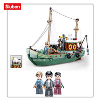 Thumbnail for Building Blocks Creator Expert Fisherman Fishing Boat Bricks Toys - 5