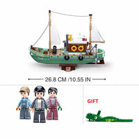 Thumbnail for Building Blocks Creator Expert Fisherman Fishing Boat Bricks Toys - 2