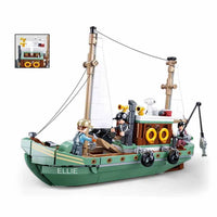 Thumbnail for Building Blocks Creator Expert Fisherman Fishing Boat Bricks Toys - 1