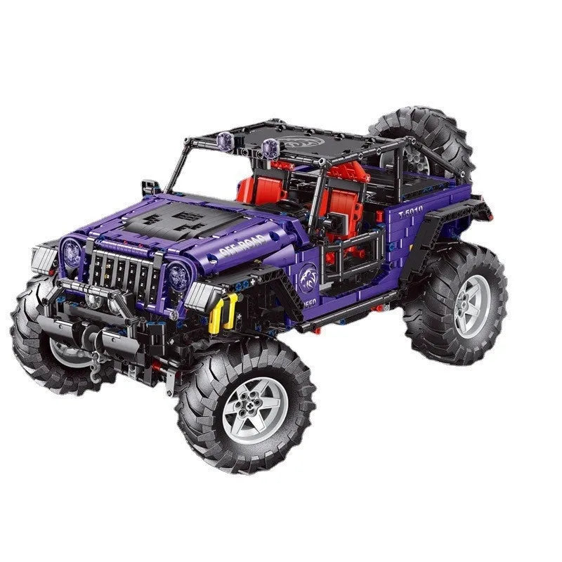 MOC Jeep Wrangler Trailcat T5010B Building Toy Bricks