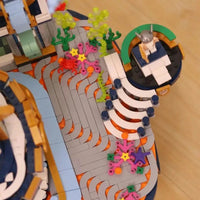 Thumbnail for Building Blocks Creative MOC Poseidon Palace Underwater City MINI Bricks Toy - 8