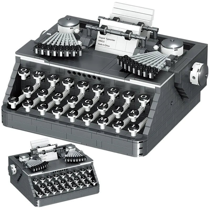Retro Typewriter Semky Micro Mini Blocks Creative Ideas Machine For Kids  Micro Building Toys Perfect Gift R230718 From Cow03, $19.44