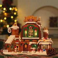 Thumbnail for Building Blocks MOC Christmas Gingerbread House MINI Bricks Toys - 2