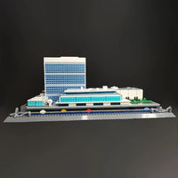 Thumbnail for Building Blocks MOC Architecture NY United Nations HQ Bricks Kids Toys Construction Set Toys - 8