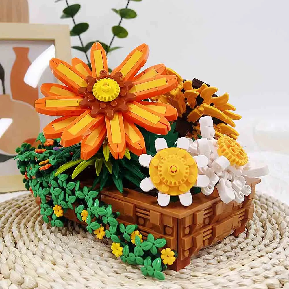 Building Blocks Creator Expert MOC Creeper Plant Potted Bricks Toy Construction Set Toys - 14