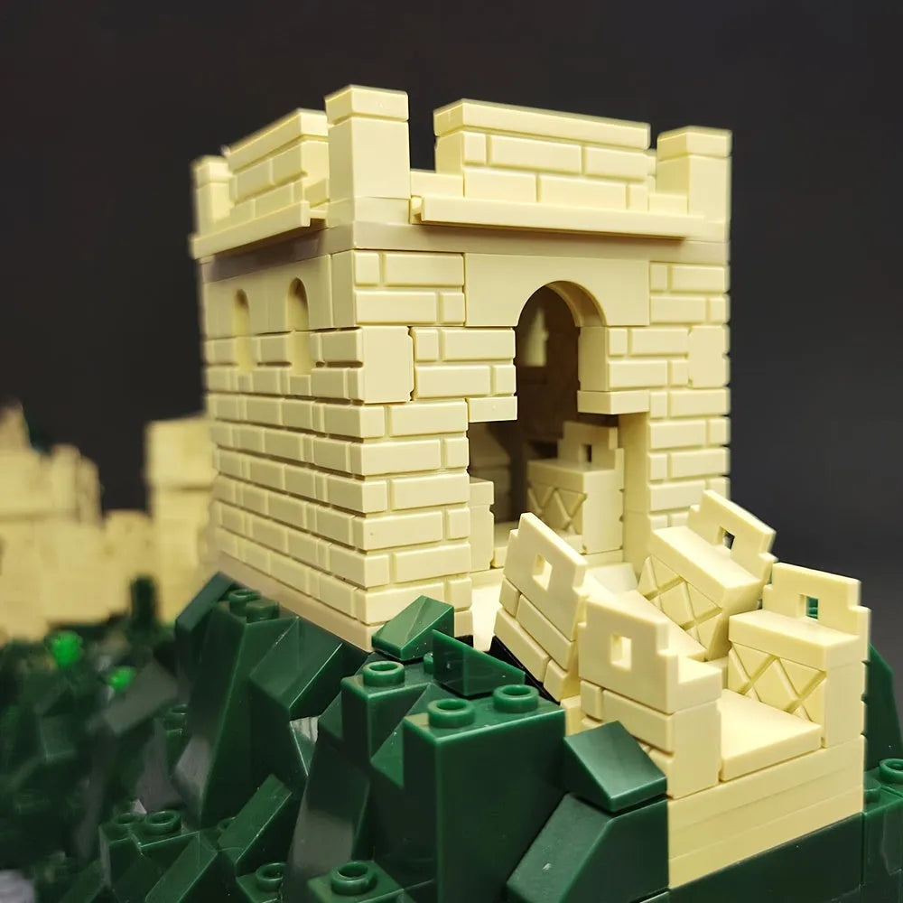 Building Blocks MOC Architecture Great China Wall Bricks Toys - 13