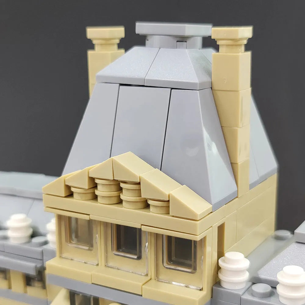 Building Blocks MOC Architecture City Paris The Louvre Bricks Kids Toys Construction Set Toys - 17