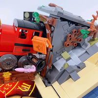 Thumbnail for Building Blocks Harry Potter MOC Hogwarts Express Train Bricks Toy - 9