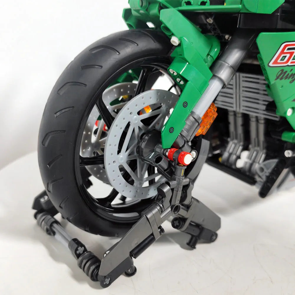 Building Blocks Tech MOC Kawasaki NINJA 1000SX Motorcycle Bricks Toy Construction Set Toys - 11
