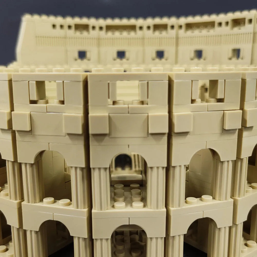 Building Blocks MOC Architecture Italy Rome Colosseum Bricks Toy - 23