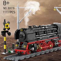Thumbnail for Building Blocks Tech MOC City BR01 Simulation Train Bricks Toy Construction Set Toys - 1