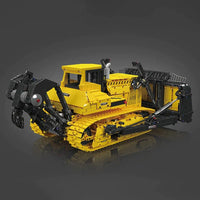 Thumbnail for Building Blocks Tech MOC Liebherr PR766 Bulldozer Bricks Toy - 3