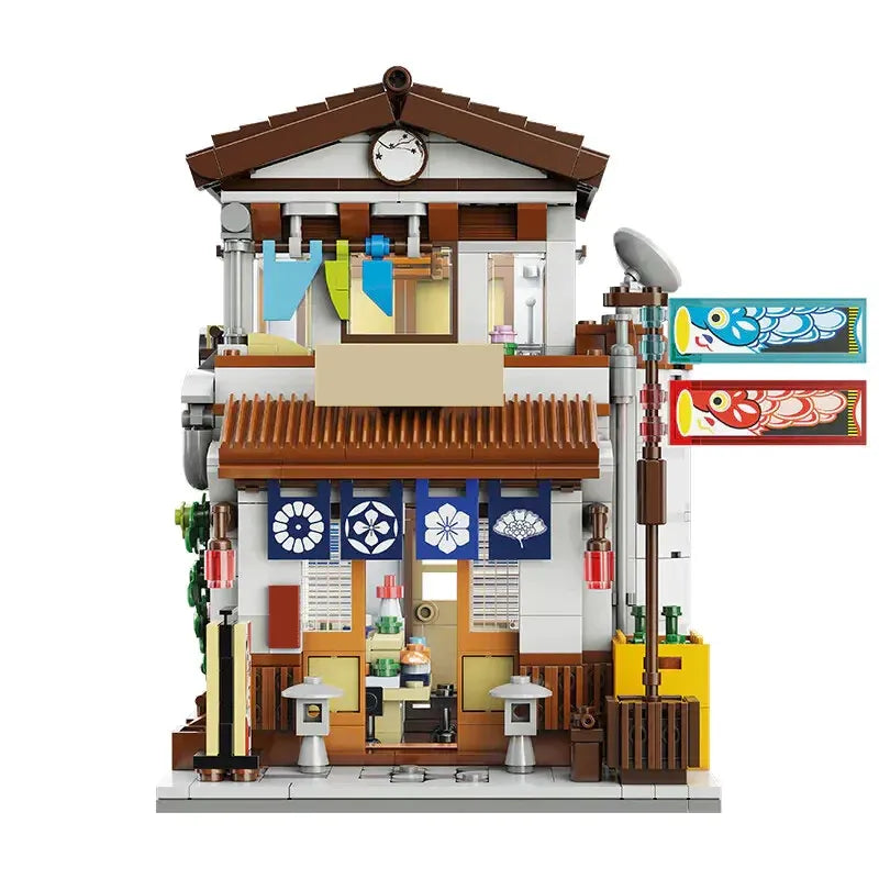 Building Blocks Creator Expert MOC Japanese Style Canteen Bricks Toy - 12