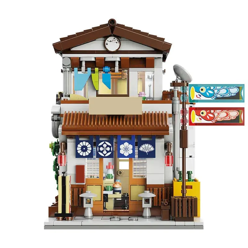 Building Blocks Creator Expert MOC Japanese Style Canteen Bricks Toy Construction Set Toys - 12