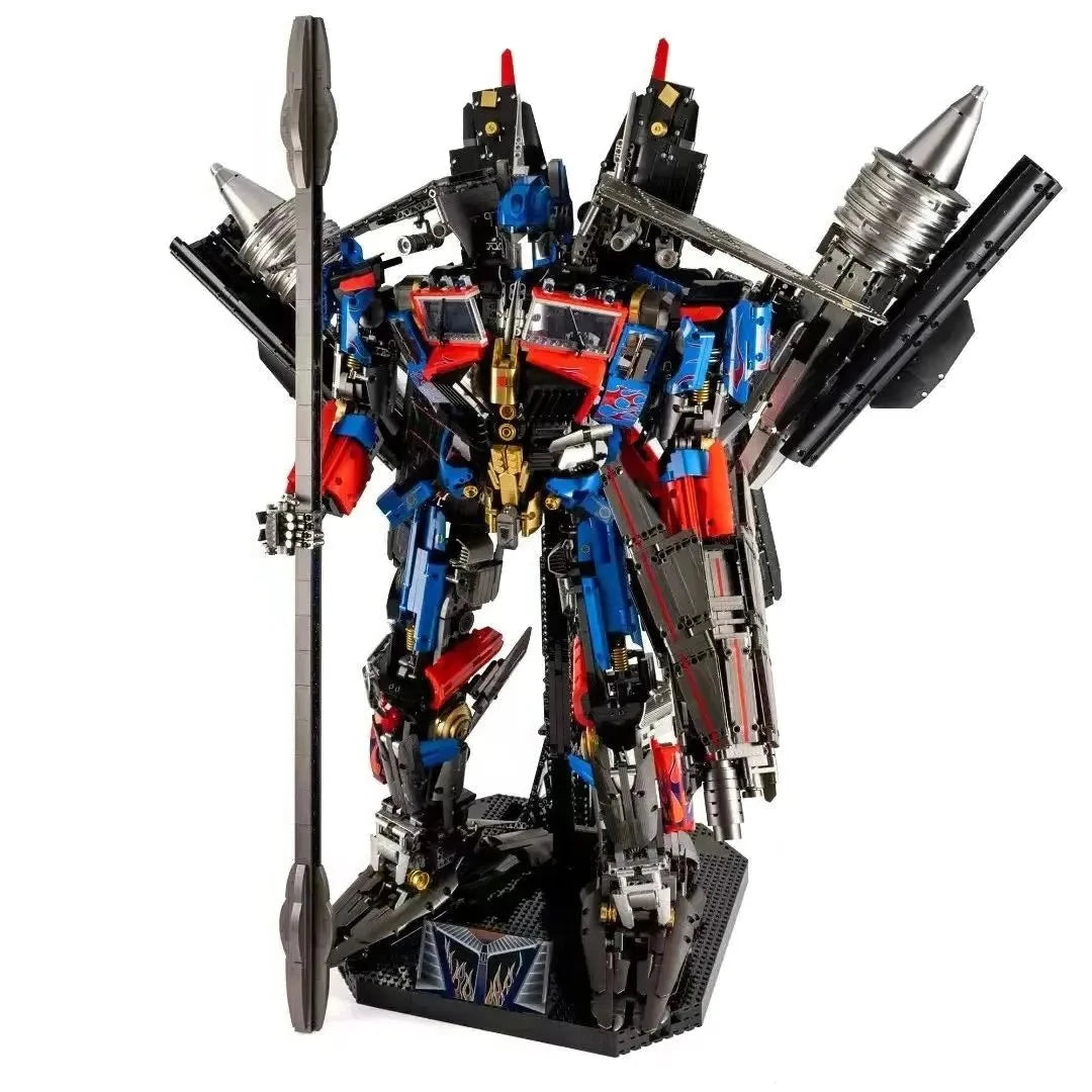 Building Blocks DJ Rambo Man MOC Mecha Transformer Robot Bricks Toys Construction Set Toys - 1