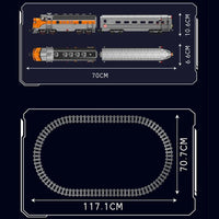 Thumbnail for Building Blocks Tech USA EMD F7 WP Diesel Locomotive Train Bricks Toy - 9