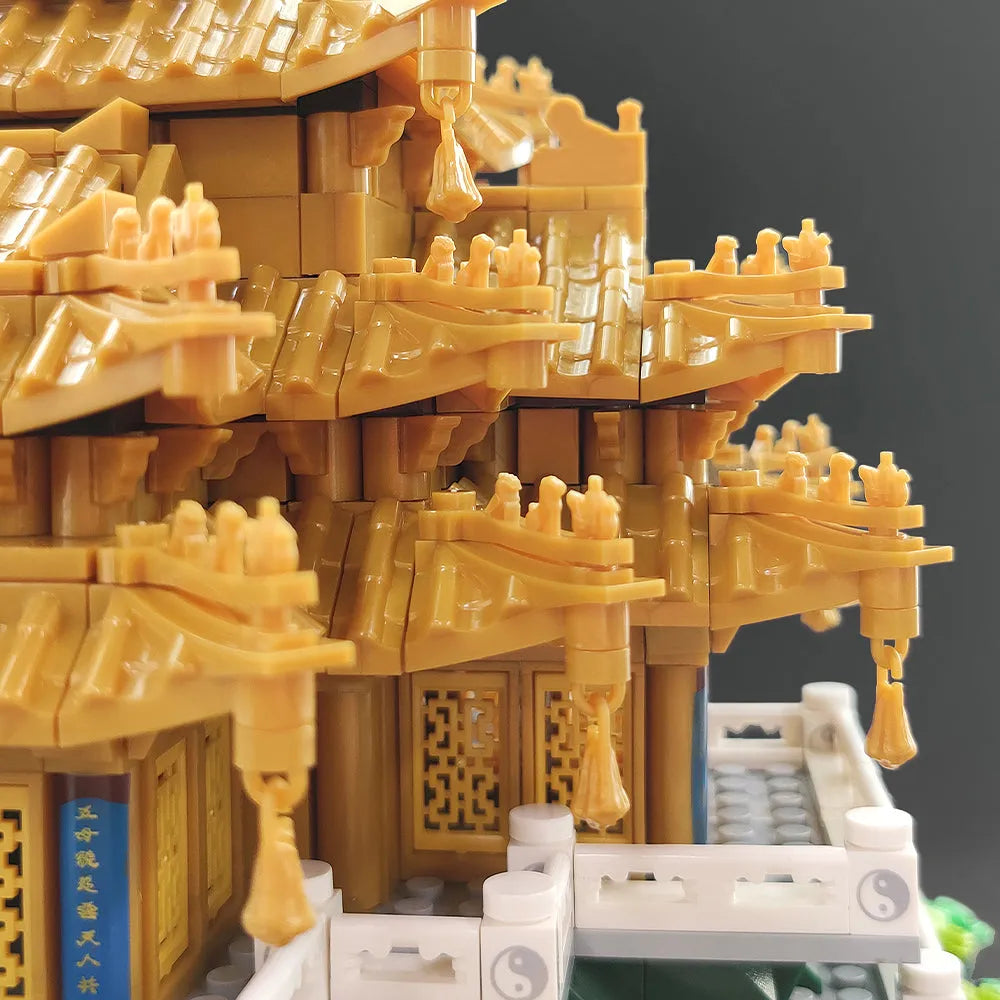 Building Blocks Architecture Famous China LAOJUN Mountain Bricks Toy - 8