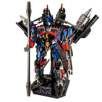 Thumbnail for Building Blocks Mecha Transformer MOC DJ Rambo Man Robot Bricks Toy - 1