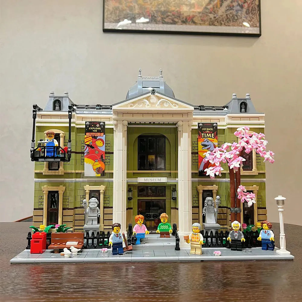 Building Blocks City Street Experts Natural History Museum Bricks Toy - 1