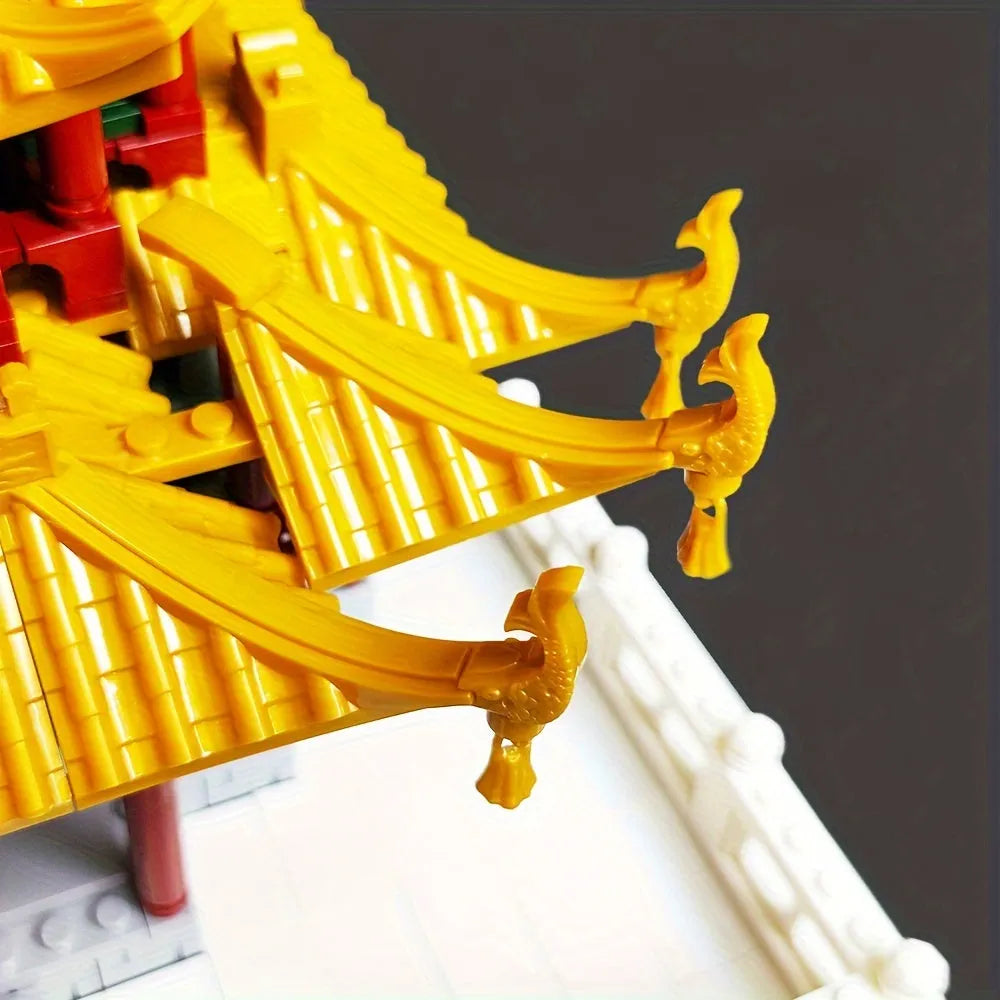Building Blocks Architecture China Yellow Crane Tower Bricks Toys 6214 - 16