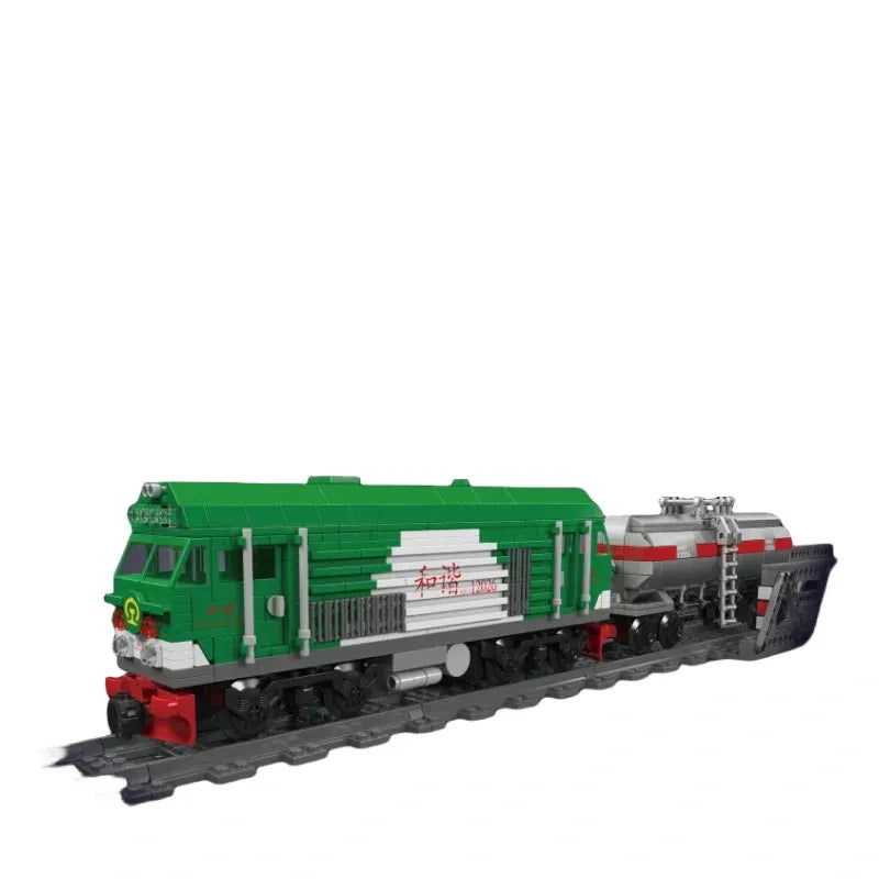 Building Blocks Tech HXN 3 Diesel Locomotive RC Train Bricks Toy - 1
