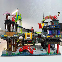 Thumbnail for Building Blocks MOC Ninjago Block City Markets Bricks Toy - 4