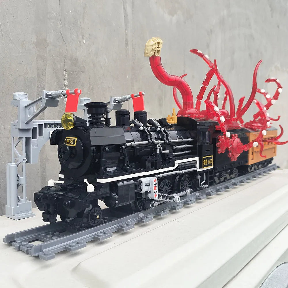 Building Blocks Tech MOC Assembled Unlimited Train Bricks Toys Construction Set Toys - 10