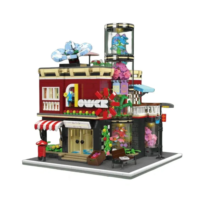 Building Blocks Creator Expert City Flower Shop Modular Bricks Toy Construction Set Toys - 1