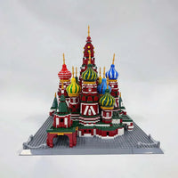 Thumbnail for Building Blocks Architecture MOC Famous Saint Basil’s Cathedral Bricks Toys - 13