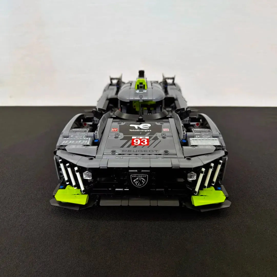 Building Blocks Tech PEUGEOT 9X8 24H Le Mans Hybrid Hypercar Bricks Toy - 9